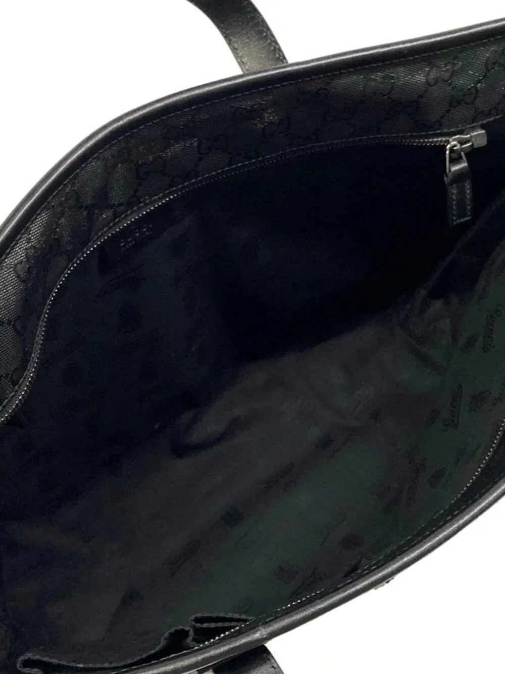 GUCCI Imprime 211137 Black PVC Leather Shoulder Bag - Picture 13 of 15